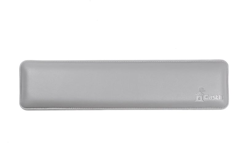 Castle Bailey Full Size by Castle - Leather Ergonomic Computer Wrist Rest Pad for Keyboards with Around 104 Keys - Firm Keyboard Wrist Support for Typists, Gaming, and Heavy Office Use (Stone, Full Size) - Image 3